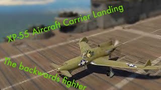 XP55 Aircraft Carrier Landing War Thunder [upl. by Hauhsoj]