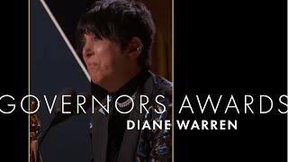 Diane Warren Receives an Honorary Oscar Award  13th Governors Awards [upl. by Merill]