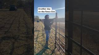 Out on the fence line fence farm welding mobilewelding stickwelding [upl. by Ardella]