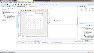 Build a Date Time Picker in Java [upl. by Ahtaga514]