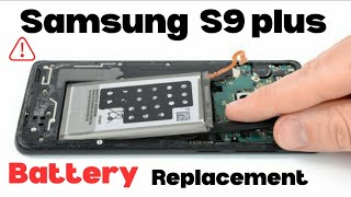 How to replace battery samsung S9 plus samsungs9plus [upl. by Bartlett]