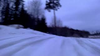 Quad fun Suzuki LTZ400 Dinli 450 on snow track [upl. by Noivaz]