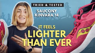 SO LIGHT and RESPONSIVE  Saucony KINVARA 14 First Run amp First Impressions Review  Run4Adventure [upl. by Ahseyt]