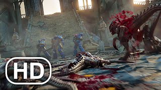 WARHAMMER 40K Ultramarines Vs Aliens Battle Scene 2023 4K ULTRA HD [upl. by Maryanne]