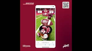 Dr Pepper Tuition Toss in Augmented Reality  Blippar [upl. by Kristoforo]