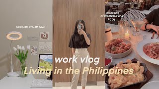 vlog 👜✨ 95 office life uniqlo shopping managing pcos wildflour dinner work vlog weyatoons [upl. by Yehudi]