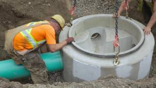 Manhole installation [upl. by Susy]