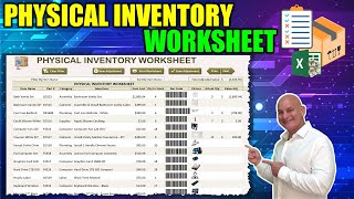 How To Create A Physical Inventory Worksheet With Barcodes amp Pictures In Excel From Scratch [upl. by Derian]