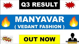 Vedant Fashions Q3 Results 2024  Manyavar Q3 Results 2024  vedant Fashions share news  manyavar [upl. by Glynas]