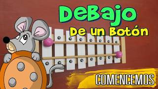 Debajo de un botón  XILÓFONO CANCIONES  SONGS ON XYLOPHONE Tutorial 🐭🐭 [upl. by Nuris125]