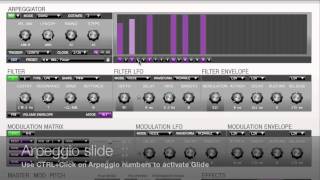 Corona R46 — Portamento Mode  Arpeggio Glide Demo [upl. by Akenom768]