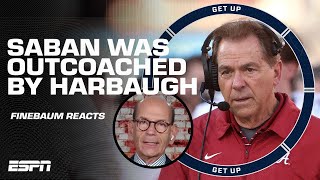 Nick Saban was OUTCOACHED by Jim Harbaugh 😲  Paul Finebaum is SHOCKED after the Rose Bowl  Get Up [upl. by Weiser]