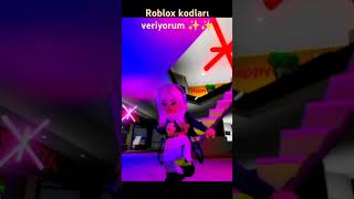 Roblox kodları veriyorum ✨✨roblox roblox part1 keşfetbeniöneçıkar [upl. by Pattie613]