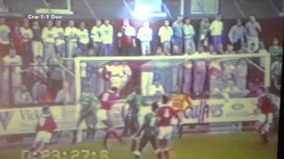 Highlights Crewe v Doncaster Rovers 1991 [upl. by Assirual]