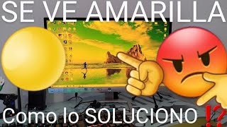 💻👉🟡 Cómo QUITAR la PANTALLA AMARILLA de MI PC en WINDOWS 10 FÁCIL y RÁPIDO 🚀 [upl. by Ulah]