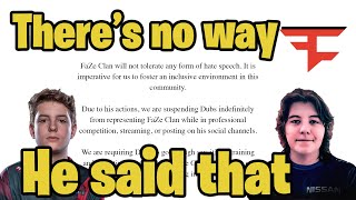 CLIX reacts to FaZe DUBS saying N Word on Stream [upl. by Aelahs]