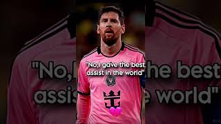 Greatest assist ever❤️￼ shorts football edit messi ronaldo trending [upl. by Ahcilef]