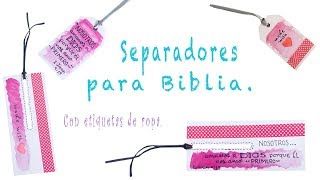 Cómo hacer separadores para Biblia [upl. by Akkeber]