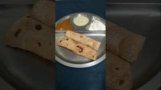 Chapati with three side dishfood chapatmagimanjal i [upl. by Adnara711]