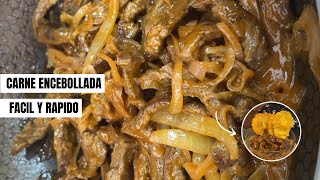 APRENDE a hacer carne encebollada con patacón 🥩🧅 [upl. by Natalia1]