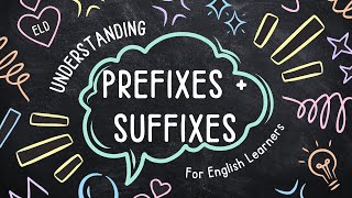 Lets Learn Prefixes and Suffixes  ESL CLASS FOR YOU [upl. by Smallman]