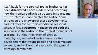 Tropical vs Sidereal Astrology Recent Developments [upl. by Lina236]