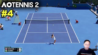 Raducanu vs Kalinina  AO TENNIS 2 Simulation Gameplay 4 wCommentary [upl. by Haimarej]