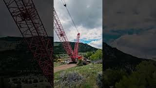 Sneak Peek of the Yellowstone River Bridge Project  Crane Crew USA constructionhistory [upl. by Eloisa]