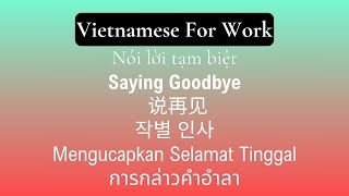 Vietnamese For Work  越南语  베트남 사람  bahasa Vietnam  ภาษาเวียดนาม [upl. by Esalb]