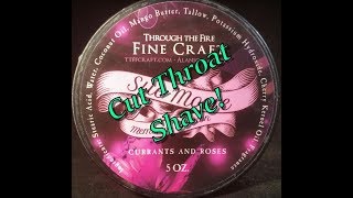 A Special Straight Shave with TTFFC Sue Moore 2016 Tribute Soap [upl. by Modestine]