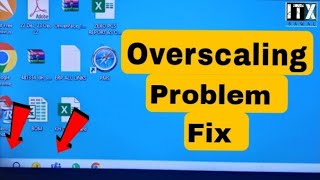 How to Fix PC Overscaling when using TV as Moniter via HDMI  itx sawal [upl. by Roosnam]