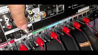 Denon AVRS750H SETUP for each channel how to for beginners [upl. by Amanda68]