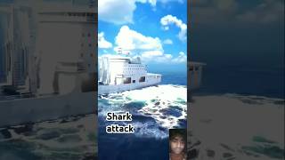 Shark 🦈 attack haevy ship 🚢 stack marchant Navy 🚢youtubeshorts [upl. by Black40]