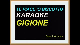 TE PIACE O BISCOTTOkaraoke fair useGIGIONE [upl. by Jackie]