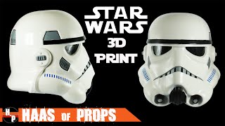 Star Wars Stormtrooper Helmet Assemble Cleanup and Paint  How to Hide Seams on 3D Prints [upl. by Connell]