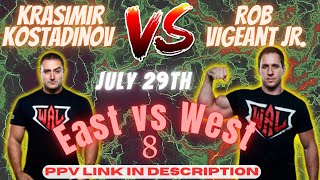 Krasimir Kostadinov vs Rob Vigeant Jr Cancelled [upl. by Anilos792]