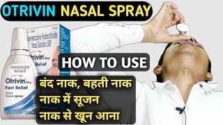 otrivin nasal spray how to use  xylometazoline nasal drops ip  xylometazoline  Otrivin [upl. by Mohandis]