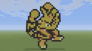 Minecraft Pixel Art  Electabuzz Pokemon 125 [upl. by Ganley]