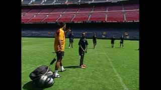 FC BARCELONA  RONALDINHO SOCCER LESSONS 14 [upl. by Nomyt]