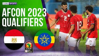 Egypt vs Ethiopia  AFCON 2023 QUALIFIERS HIGHLIGHTS  09082023  beIN SPORTS USA [upl. by Nonahs223]