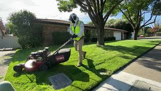 Back in action Lawn mowing with my favorite mower my Toro Turfmaster 🔥 [upl. by Ofori600]