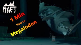 Raft  Beat Megalodon Shark  How To [upl. by Atteuqehs]