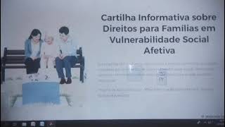 Cartilha Informativa Sobre Direitos Para Família em Vulnerabilidade Social Afetiva [upl. by Eeimaj]