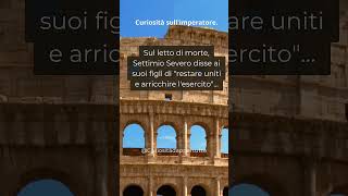 Settimio Severo history historyfacts shortsvideo shorts storia [upl. by Carder]