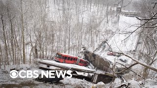 Bridge collapses in Pittsburgh injuring several people  Local coverage [upl. by Cooperstein505]