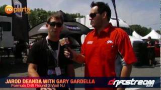 Jarod DeAnda interviews Gary Gardella Formula Drift Wall NJ [upl. by Ardelle]