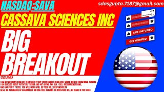 BIG BREAKOUT  SAVA STOCK ANALYSIS  CASSAVA SCIENCES STOCK [upl. by Kandace83]