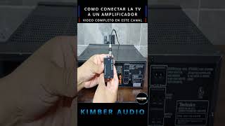 3 formas de conectar la tv a cualquier amplificador video completo en este canal shorts [upl. by Annayek]