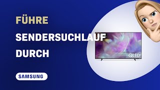 Samsung GQ43Q60A TV Wie führe ich einen Sendersuchlauf durch [upl. by Attehcram862]