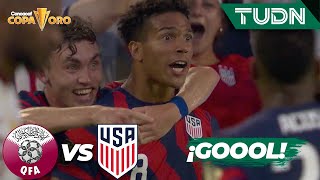 ¡GOL DEL TEAM USA ¡Gyasi no perdona  Qatar 00 Estados Unidos  Copa Oro 2021  Semifinal  TUDN [upl. by Atteynod520]